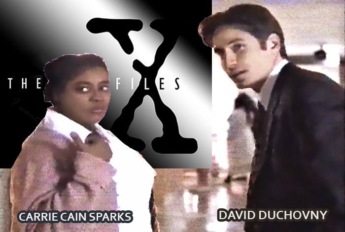 X-FILES DAVID DUCHOVNY - CARRIE CAIN SPARKS