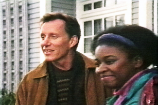 With James Woods on the set of  'Jane's House'